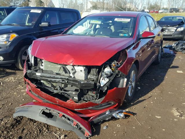 5NPE24AA4FH136075 - 2015 HYUNDAI SONATA ECO RED photo 2