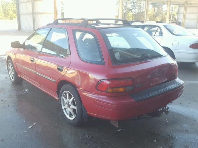 JF1GF4351WH813164 - 1998 SUBARU IMPREZA L RED photo 3