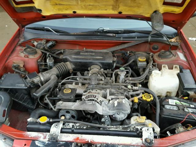 JF1GF4351WH813164 - 1998 SUBARU IMPREZA L RED photo 7