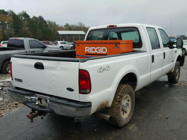 1FTSW21P55EA59148 - 2005 FORD F250 SUPER WHITE photo 4