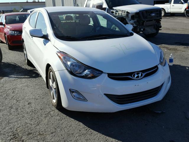 5NPDH4AEXDH398404 - 2013 HYUNDAI ELANTRA GL WHITE photo 1