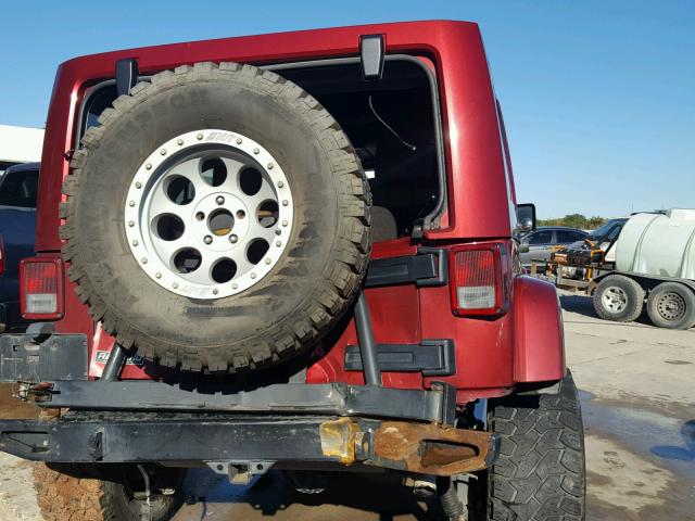 1C4HJWEG9CL104899 - 2012 JEEP WRANGLER U MAROON photo 9