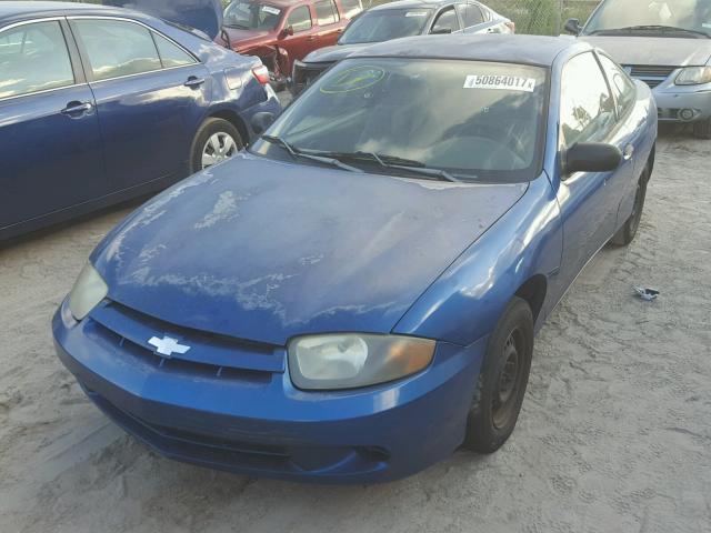 1G1JC12F937195488 - 2003 CHEVROLET CAVALIER BLUE photo 2