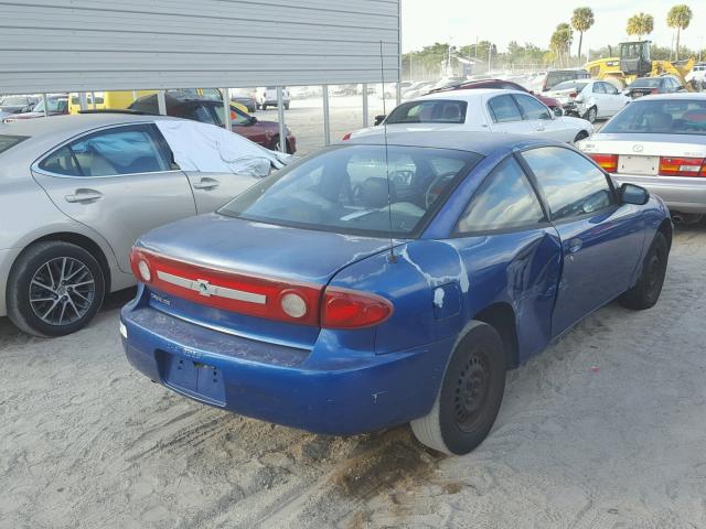 1G1JC12F937195488 - 2003 CHEVROLET CAVALIER BLUE photo 4