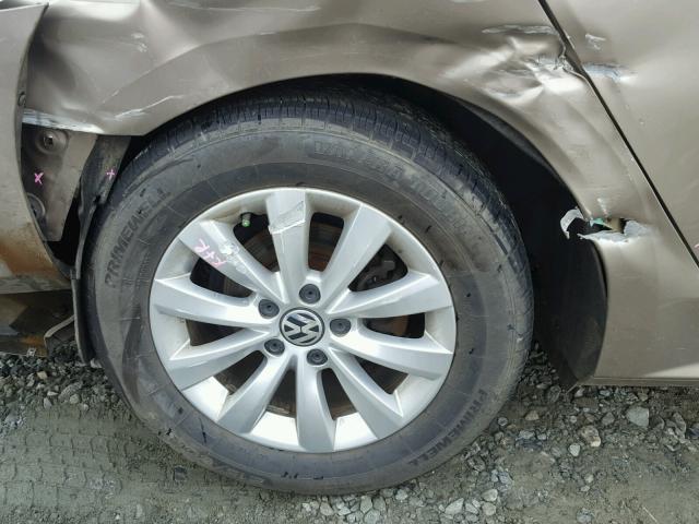 1VWAT7A32FC031767 - 2015 VOLKSWAGEN PASSAT S Ոսկեգույն լուսանկար 9