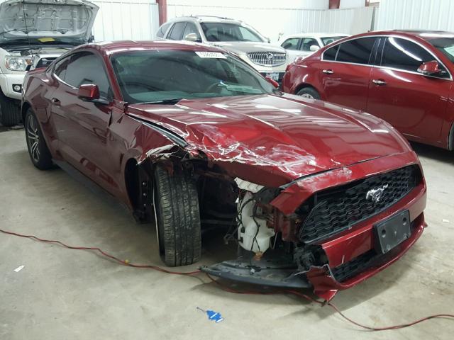 1FA6P8TH7F5362530 - 2015 FORD MUSTANG RED photo 1