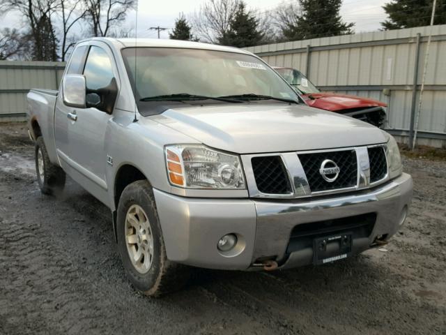 1N6AA06B44N576416 - 2004 NISSAN TITAN XE SILVER photo 1