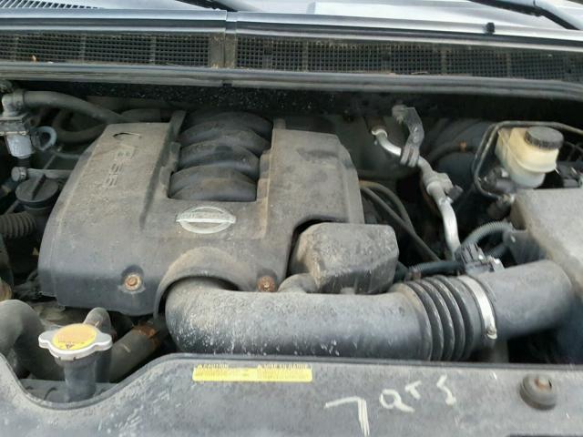 1N6AA06B44N576416 - 2004 NISSAN TITAN XE SILVER photo 7