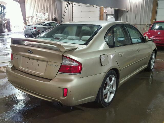 4S3BL616587225877 - 2008 SUBARU LEGACY 2.5 GOLD photo 4