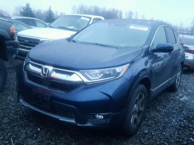 2HKRW2H83HH670765 - 2017 HONDA CR-V EXL BLUE photo 2