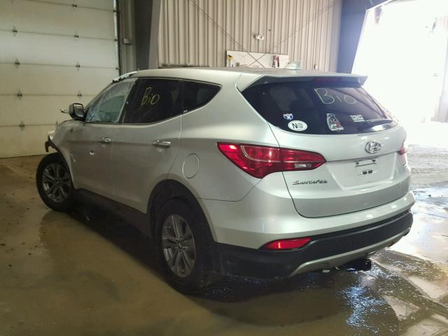 5XYZTDLB7FG260756 - 2015 HYUNDAI SANTA FE S SILVER photo 3