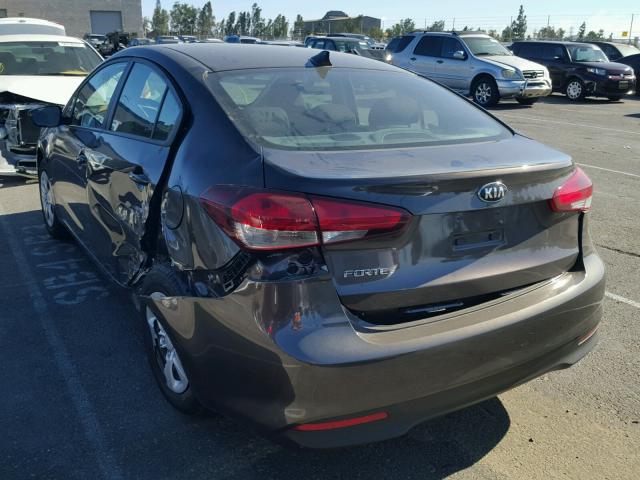 3KPFK4A74HE078310 - 2017 KIA FORTE LX BROWN photo 3