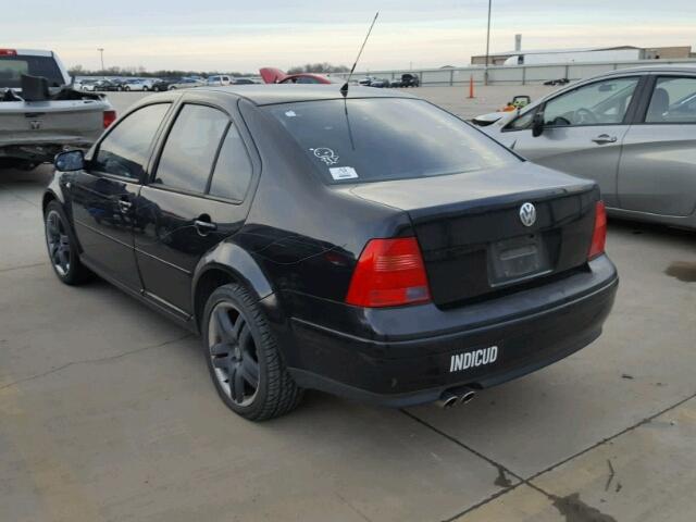 3VWTH69M42M154903 - 2002 VOLKSWAGEN JETTA GLX BLACK photo 3