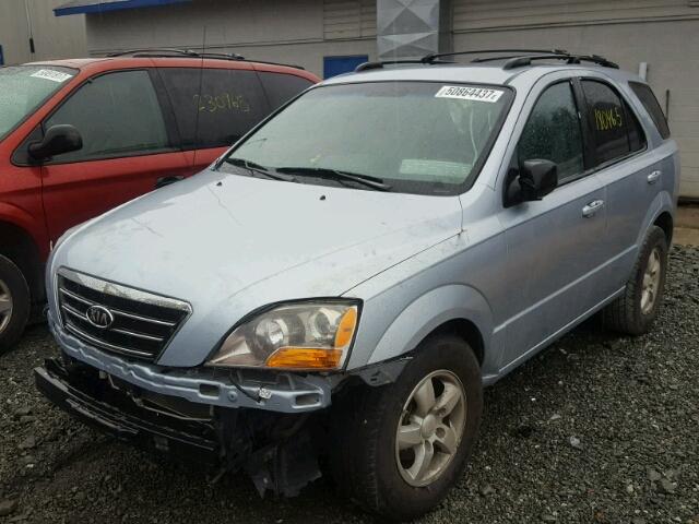 KNDJD736675734396 - 2007 KIA SORENTO EX BLUE photo 2