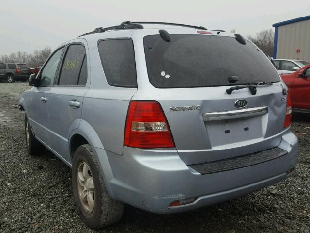 KNDJD736675734396 - 2007 KIA SORENTO EX BLUE photo 3