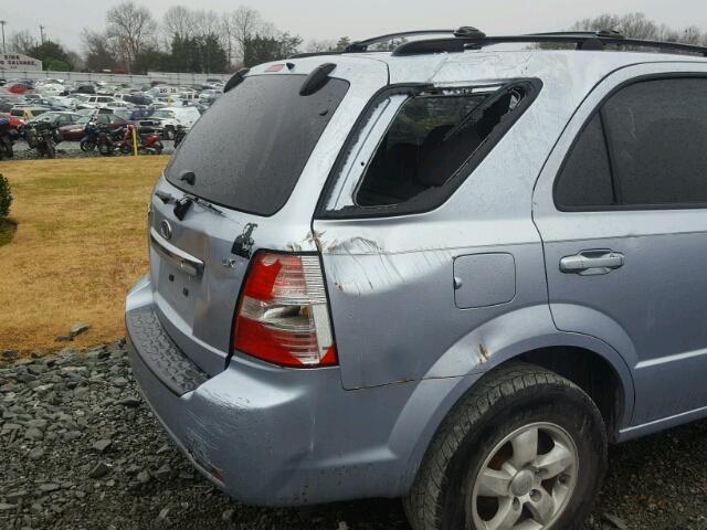 KNDJD736675734396 - 2007 KIA SORENTO EX BLUE photo 9