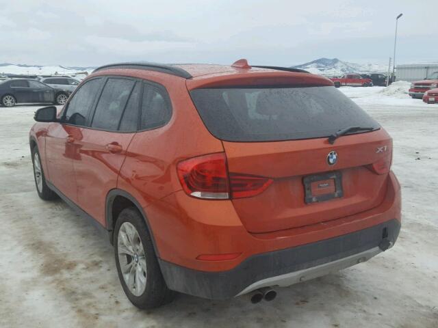 WBAVL1C52EVY10098 - 2014 BMW X1 XDRIVE2 ORANGE photo 3