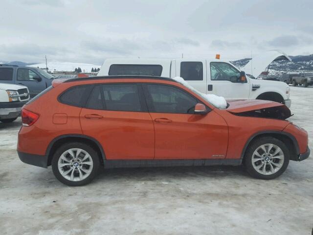 WBAVL1C52EVY10098 - 2014 BMW X1 XDRIVE2 ORANGE photo 9