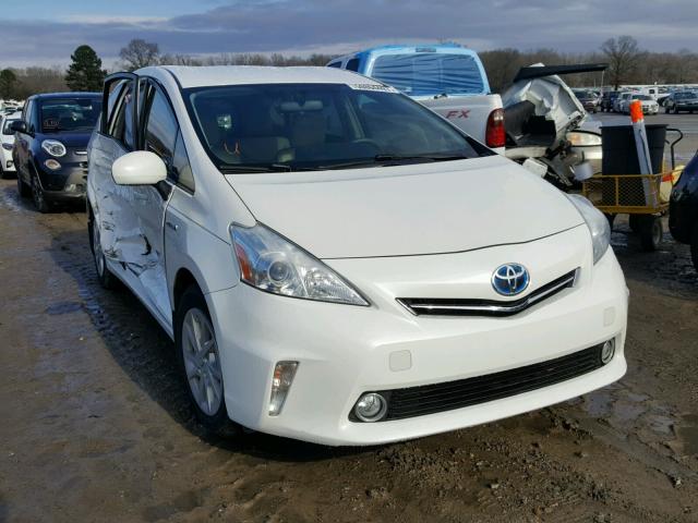 JTDZN3EUXC3162341 - 2012 TOYOTA PRIUS V WHITE photo 1