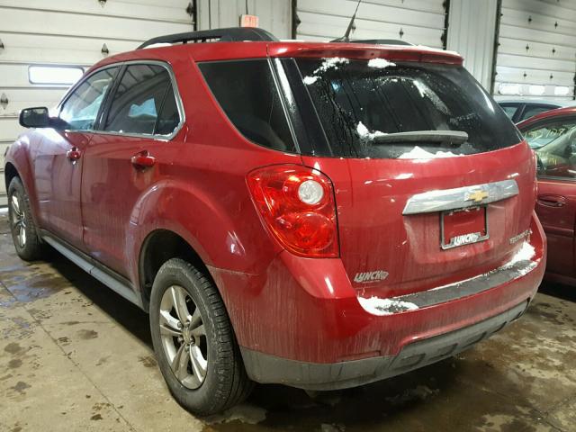 1GNALDEK6DZ122920 - 2013 CHEVROLET EQUINOX LT RED photo 3