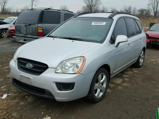 KNAFG525687219153 - 2008 KIA RONDO BASE SILVER photo 2