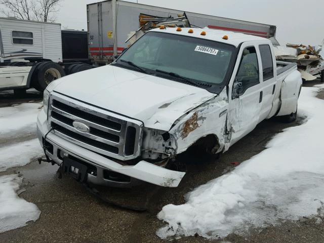 1FTWW33P97EA61315 - 2007 FORD F350 SUPER WHITE photo 2