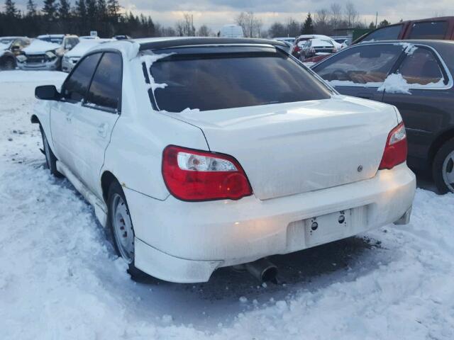 JF1GD67535G505106 - 2005 SUBARU IMPREZA RS WHITE photo 3