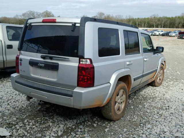 1J8HG48N27C530039 - 2007 JEEP COMMANDER SILVER photo 4