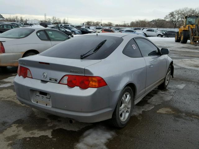 JH4DC53042C018454 - 2002 ACURA RSX TYPE-S SILVER photo 4