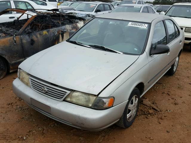 1N4AB41D0VC725682 - 1997 NISSAN SENTRA XE SILVER photo 2