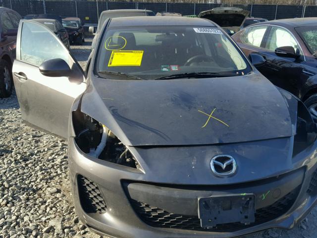 JM1BL1LP6D1727612 - 2013 MAZDA 3 I GRAY photo 9