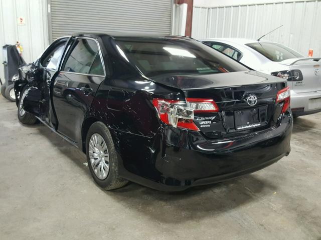 4T4BF1FK3ER431925 - 2014 TOYOTA CAMRY L BLACK photo 3