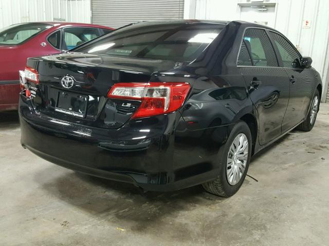 4T4BF1FK3ER431925 - 2014 TOYOTA CAMRY L BLACK photo 4