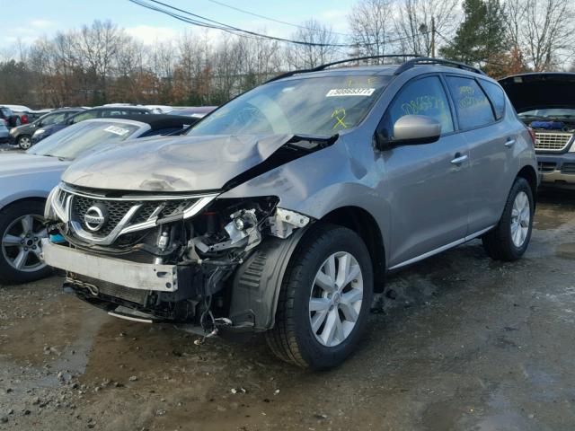 JN8AZ1MWXBW182633 - 2011 NISSAN MURANO S GRAY photo 2