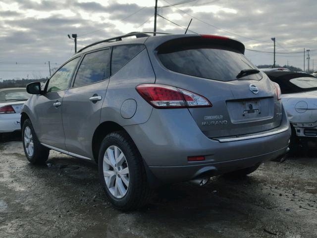 JN8AZ1MWXBW182633 - 2011 NISSAN MURANO S GRAY photo 3