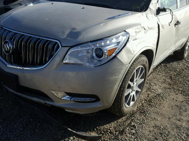 5GAKVBKD2EJ110847 - 2014 BUICK ENCLAVE TAN photo 9