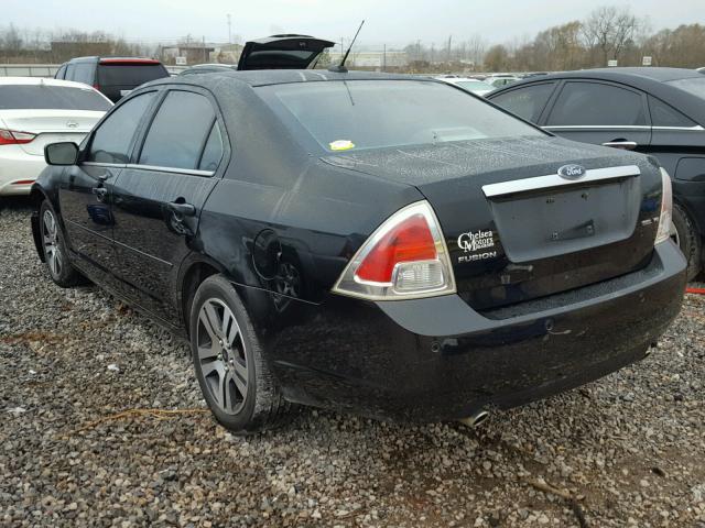 3FAHP08148R123605 - 2008 FORD FUSION SEL BLACK photo 3