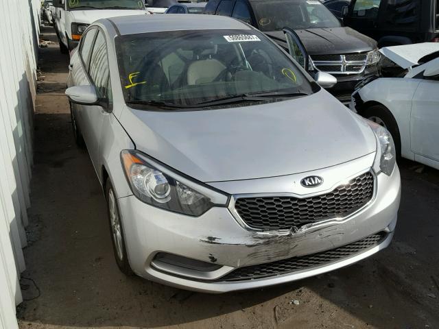 KNAFX4A69E5222169 - 2014 KIA FORTE LX SILVER photo 1