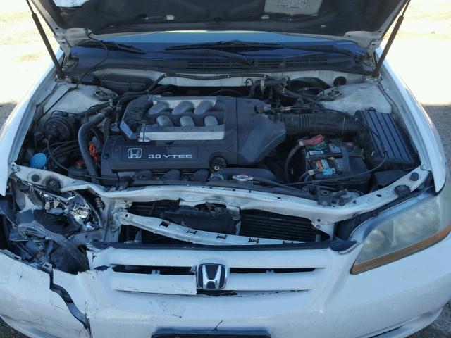 1HGCG16562A048764 - 2002 HONDA ACCORD EX WHITE photo 7