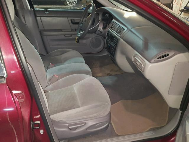 1FAFP53264A199268 - 2004 FORD TAURUS SE RED photo 5