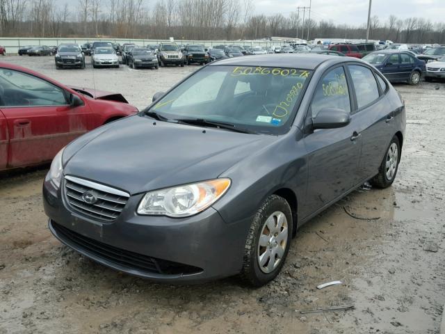 KMHDU46D18U356139 - 2008 HYUNDAI ELANTRA GL GRAY photo 2