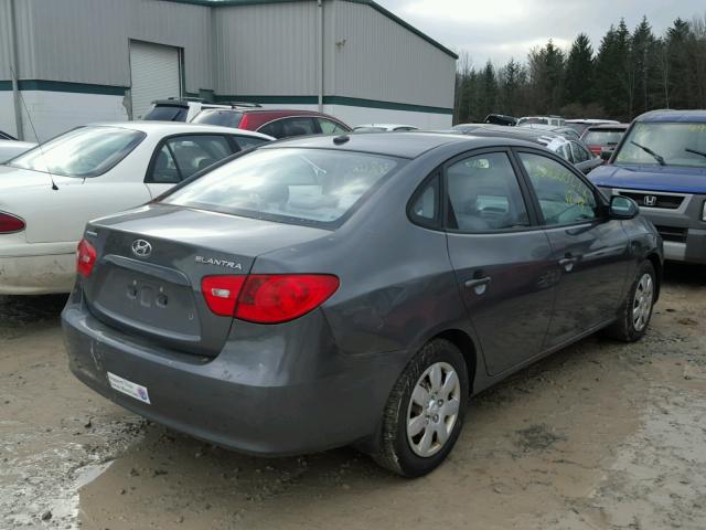 KMHDU46D18U356139 - 2008 HYUNDAI ELANTRA GL GRAY photo 4