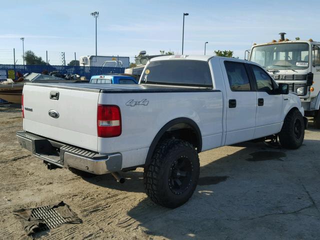 1FTPW14566KD78250 - 2006 FORD F150 SUPER WHITE photo 4