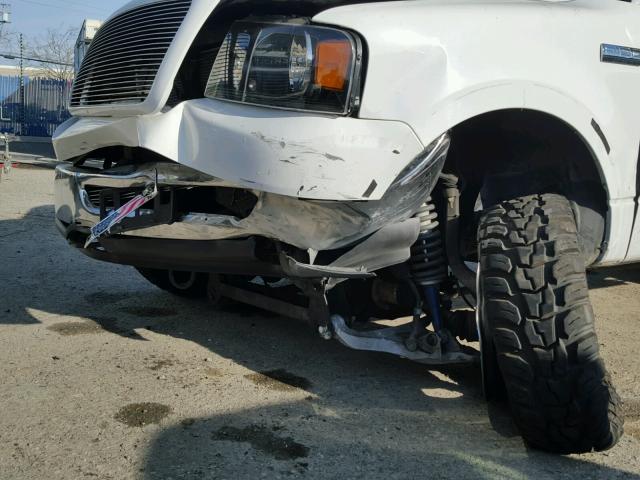 1FTPW14566KD78250 - 2006 FORD F150 SUPER WHITE photo 9