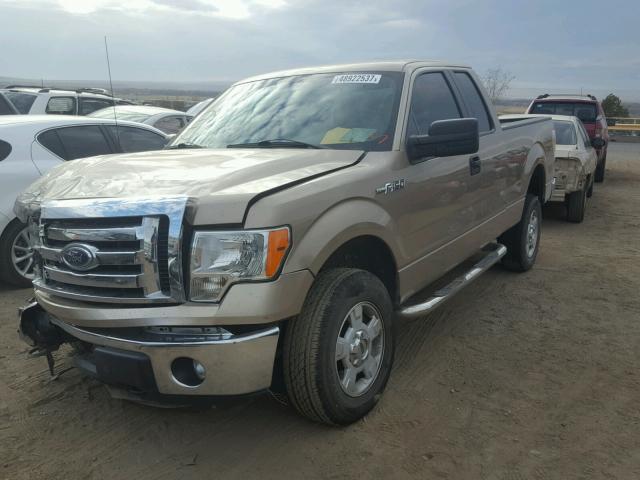 1FTEX1EM9BKE23380 - 2011 FORD F150 SUPER GOLD photo 2