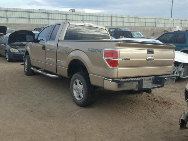 1FTEX1EM9BKE23380 - 2011 FORD F150 SUPER GOLD photo 3