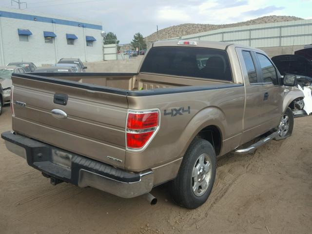 1FTEX1EM9BKE23380 - 2011 FORD F150 SUPER GOLD photo 4