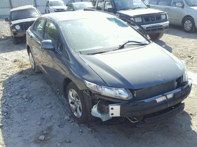 19XFB2F55DE258675 - 2013 HONDA CIVIC LX GRAY photo 1