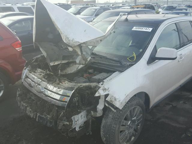 2FMDK39C89BA93495 - 2009 FORD EDGE LIMIT WHITE photo 9