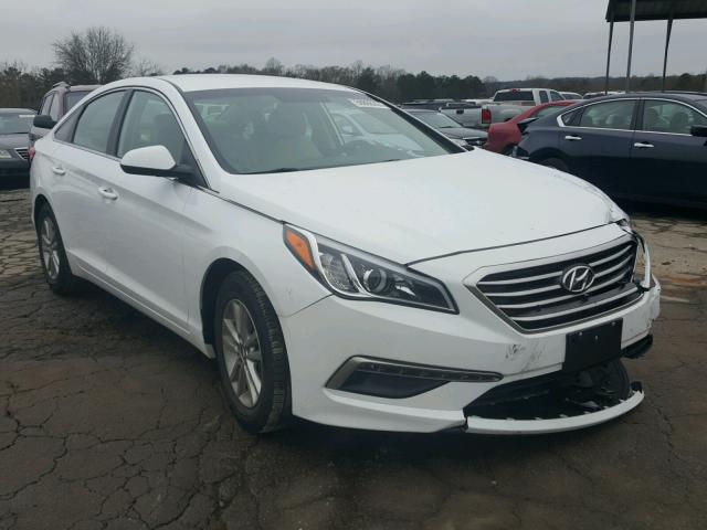 5NPE24AFXFH138554 - 2015 HYUNDAI SONATA SE WHITE photo 1